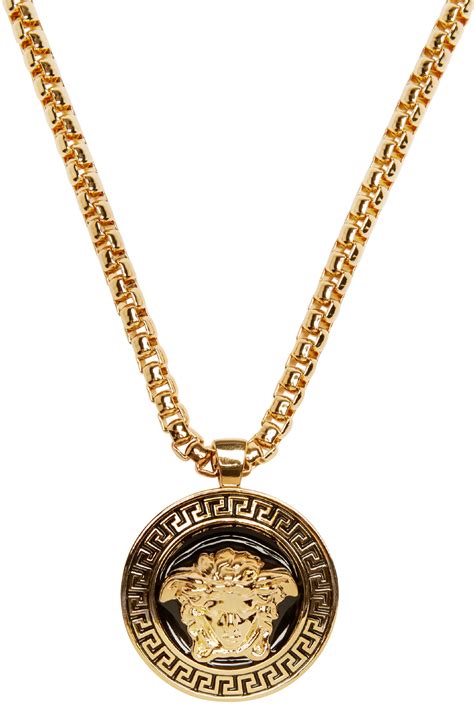 black medusa versace|Versace Medusa necklace.